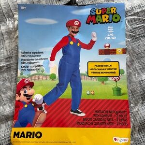 Super Mario Costume - Red, Blue, and White Size 10-12
